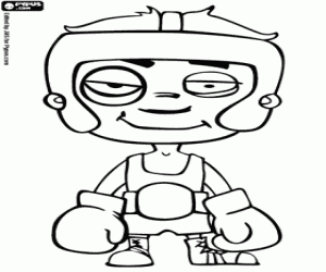 kolorowanka Bokser po walce