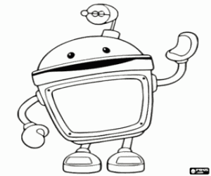 kolorowanka Bota, najlepszym przyjacielem robot Team Umizoomi