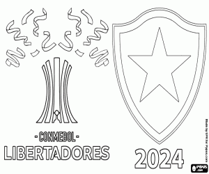 kolorowanka Botafogo, mistrz Libertadores 2024