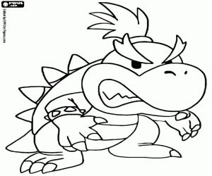 kolorowanka Bowser Jr., Super Mario Bros