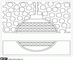 kolorowanka Boże Narodzenie ball na karty z pozdrowieniami