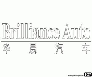 kolorowanka Brilliance Auto emblemat