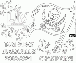 kolorowanka Buccaneers, Super Bowl 2021