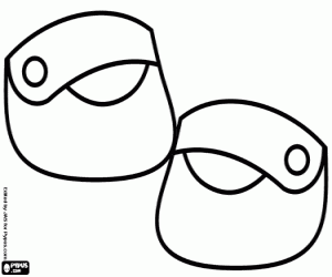 kolorowanka Buty Czerwony Kapturek