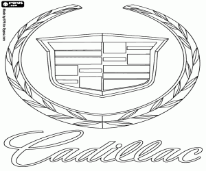 kolorowanka Cadillac logo