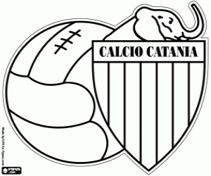 kolorowanka Calcio Catania odznaka