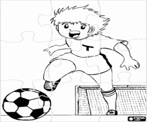 kolorowanka Captain Tsubasa Puzzle