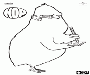 kolorowanka Carlos Wielkanoc kurczak