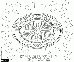 kolorowanka Celtic Glasgow, Premiership 2017-2018