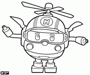 kolorowanka Charakter Robocopter Helly