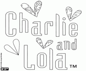 kolorowanka Charlie and Lola logo