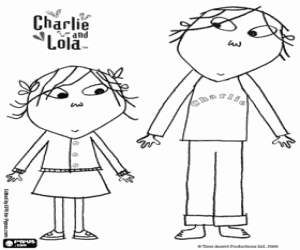 kolorowanka Charlie i Lola, bracia Sommer