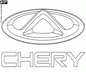 kolorowanka Chery Automobile logo