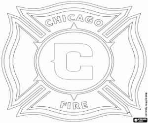 kolorowanka Chicago Fire logo
