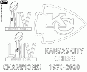 kolorowanka Chiefs, Super Bowl 2020