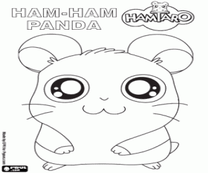 kolorowanka Chomik Ham-Ham Panda