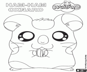 kolorowanka Chomik Oxnard, przyjaciel Hamtaro