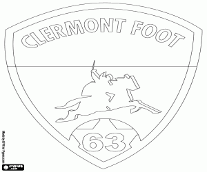 kolorowanka Clermont Foot 63 logo