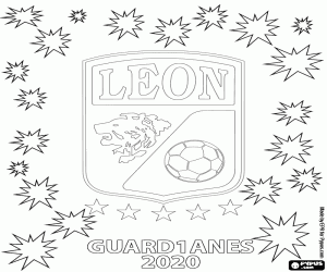 kolorowanka Club León, mistrz Guard1anes 2020