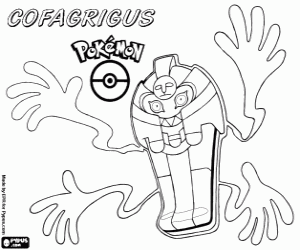 kolorowanka Cofagrigus, pokemon