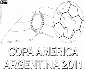 kolorowanka Copa América Argentyna 2011 Logo
