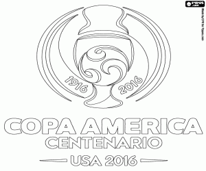 kolorowanka Copa América Centenario 2016 logo