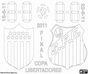 kolorowanka Copa Libertadores 2011 final