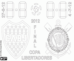 kolorowanka Copa Libertadores Finał 2012