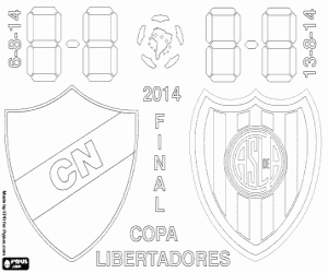 kolorowanka Copa Libertadores Finał 2014