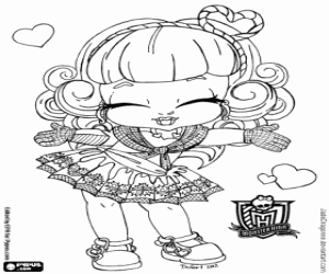 kolorowanka Cupid z Monster High Baby
