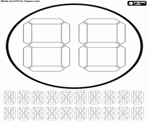 kolorowanka Cyfrowy urodziny