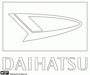 kolorowanka Daihatsu logo