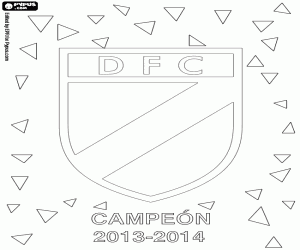 kolorowanka Danubio FC, mistrz 2013-2014