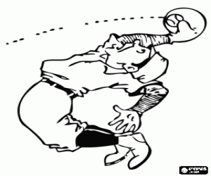 kolorowanka Defensywny gracz baseballu