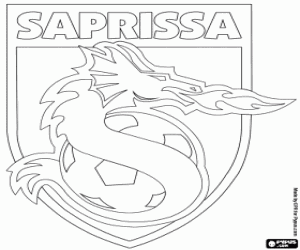 kolorowanka Deportivo Saprissa emblemat