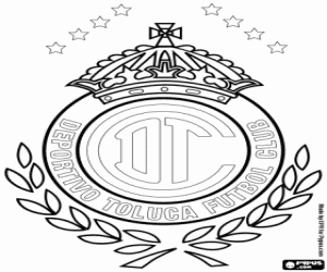 kolorowanka Deportivo Toluca emblemat