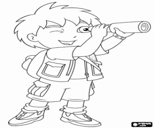 kolorowanka Diego z luneta