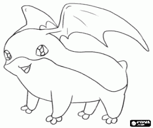 kolorowanka Digimon Patamon