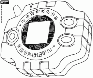 kolorowanka Digivice Digimon