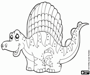 kolorowanka Dimetrodon