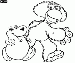 kolorowanka Dito i Feito, Cocoricó w postaci