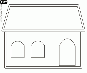kolorowanka Dom trzech niedźwiedzi