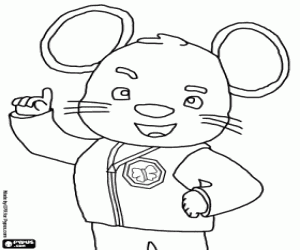 kolorowanka DoorMouse, o charakterze Umizoomi