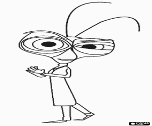 kolorowanka Dr Karaluch, naukowiec