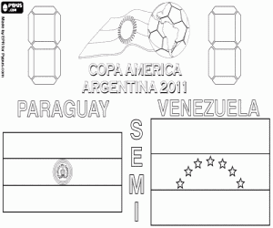 kolorowanka Drugi półfinał Copa America 2011