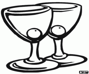 kolorowanka Dwa koktajli z oliwek