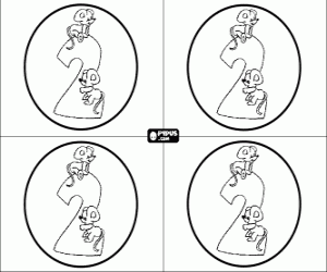 kolorowanka Dwa lata urodziny, zaproszenie