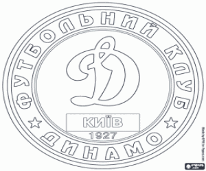 kolorowanka Dynamo Kijów logo