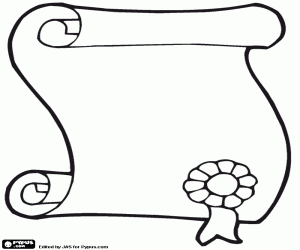 kolorowanka Dyplom ukończenia szkoły