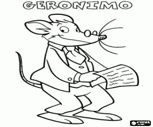 kolorowanka Dyrektor jest Geronimo Stilton